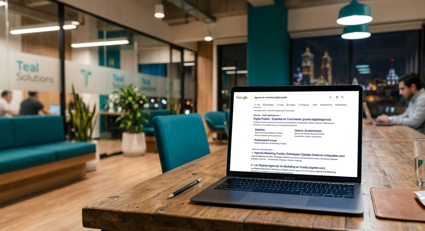 Resultados de Google con el anuncio de la agencia en el primer lugar
